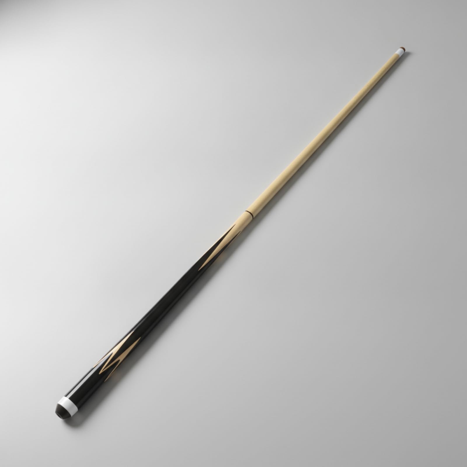 Gralara da Biliardo Monopezzo Leggera | Design Bicolore, Affusolata, da Biliardo in Legno, per Casa, Principianti, Bambini, 92CM