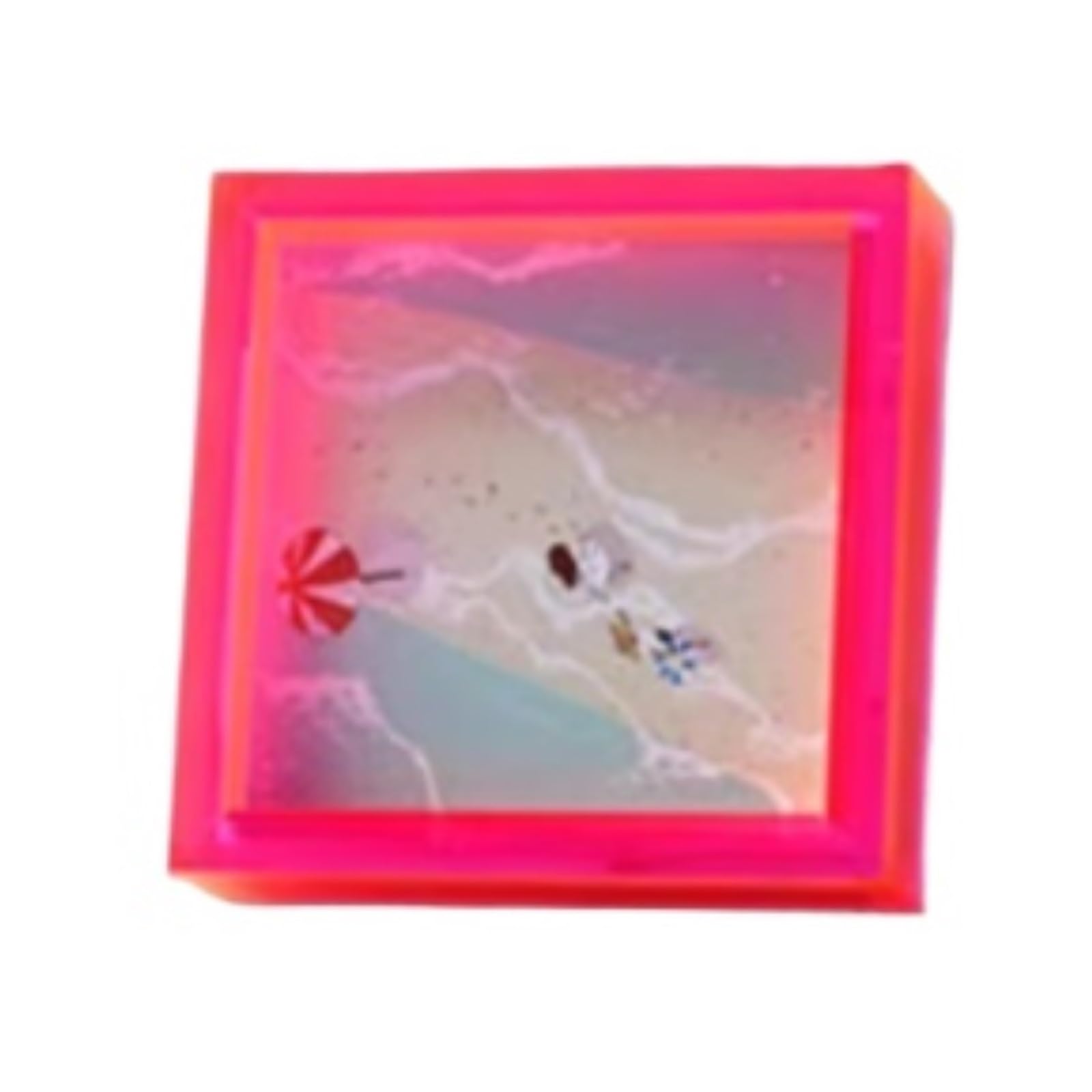 Zdjęcia Ekspozycja 2-częściowa Akrylowa Kwadratowa Ramka Na Zdjęcia, Przezroczysta, Do Ekspozycji Zdjęć Do Domu Lub Biura(Pink,6inch)