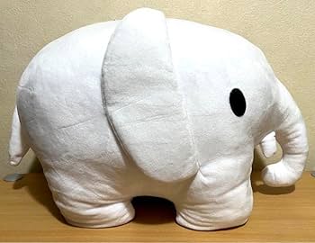 限定カラー　白色　ホワイト　ゾウ 特大サイズぬいぐるみ 「ブルーナアニマル」 Amazon.co.jp: ブルーナアニマル ゾウ 特大サイズぬいぐるみ