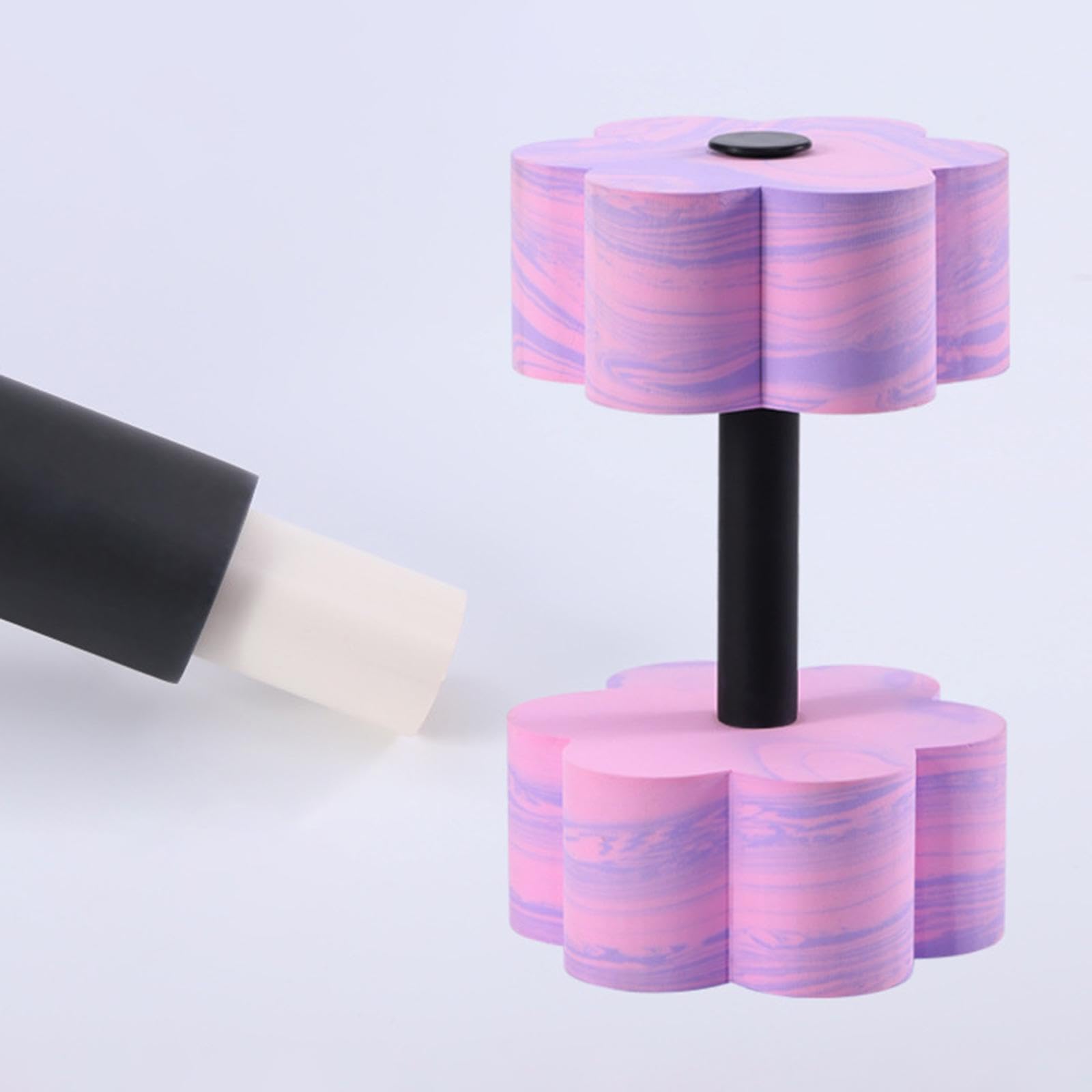 Menolana Pool Exercise Dumbbell Swim Weights Aquatic Dumbbell Lightweight Portable Water Aerobic Workouts Pool Fitness, Pink