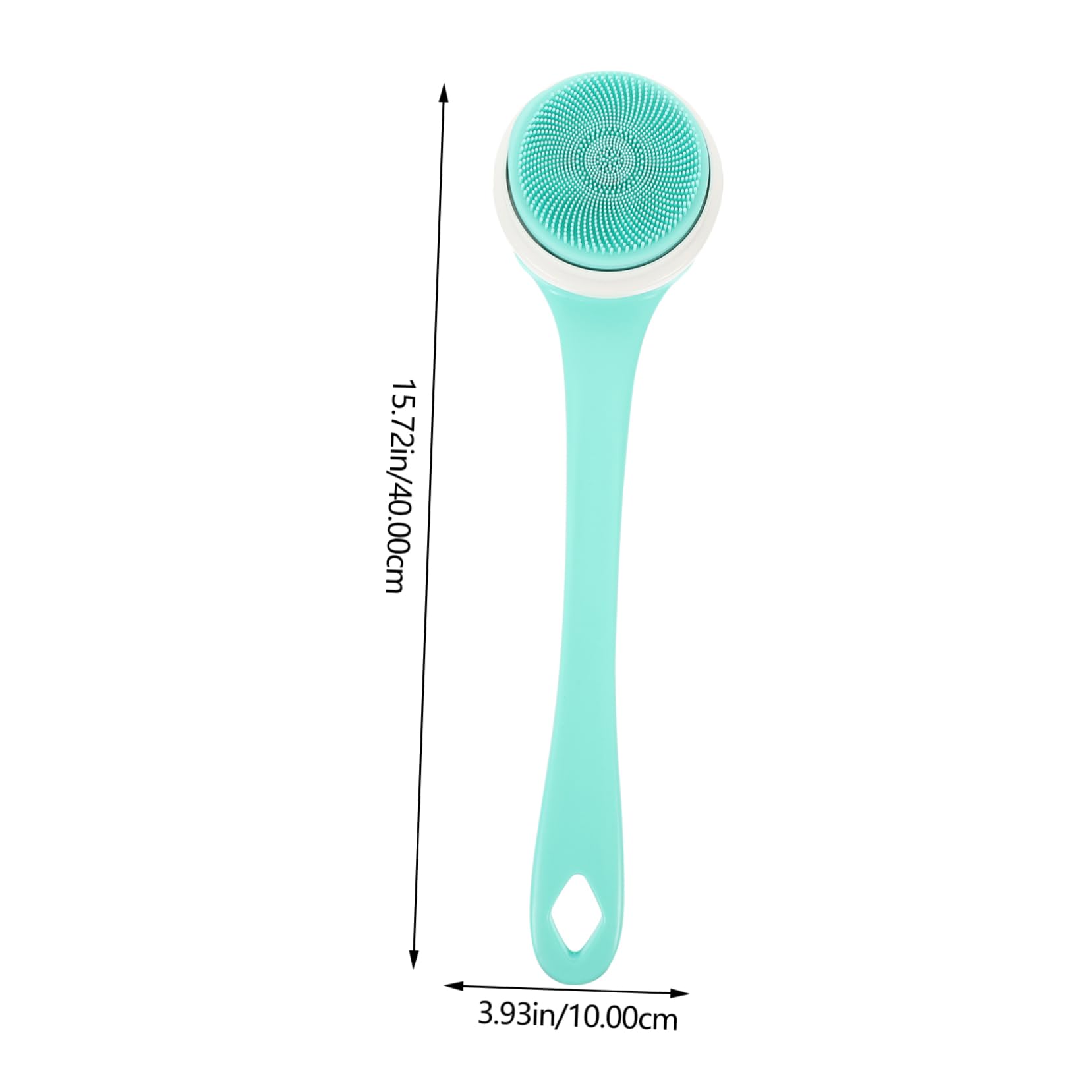 Beavorty Spazzola Elettrica Per Corpo Velocità Regolabili Spazzola Scrub Per Corpo in Silicone Per Doccia Detergente Per Pulizia Profonda Lungo Manico