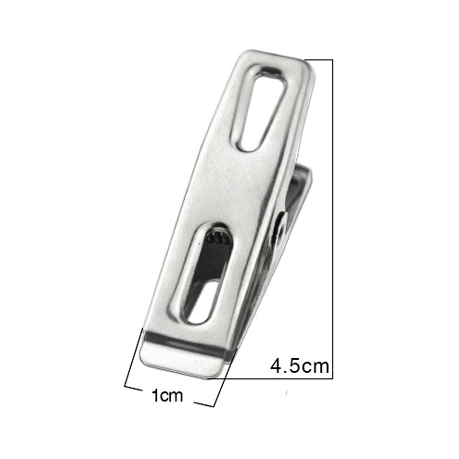 Mollette in metallo per vestiti, 200 pezzi, in acciaio inox, per lavaggio e abbigliamento domestico, morsetti in metallo per il fissaggio della linea di lavaggio, asciugamani, calzini, biancheria