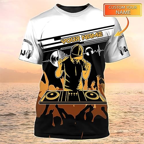 Personalized DJ 3D Shirts, Custom Name DJ 3D Shirts, DJ 3D All Over Print for Men Women, Gifts for DJ / 13