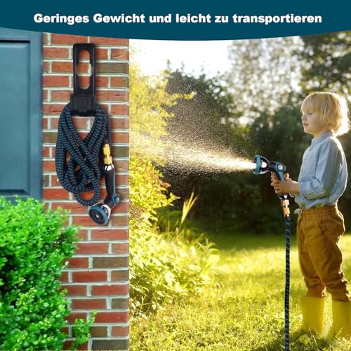 Flexibler Gartenschlauch Ausdehnbarer Wasserschlauch - 100FT/30M Erweiterbarer Schlauch mit 10 Funktionen Schlauchpistole mit 3/4 und 1/2 Zubehör aus Zinklegierung für Gartenbewässerung Autowäsche