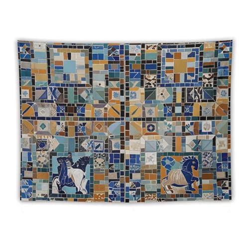 Tapisserie murale facile à accrocher en polyester pour décoration