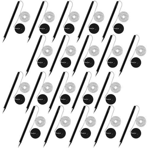 Stylos sécurisés anti-vol à chaînette pour comptoir d'accueil et bureau