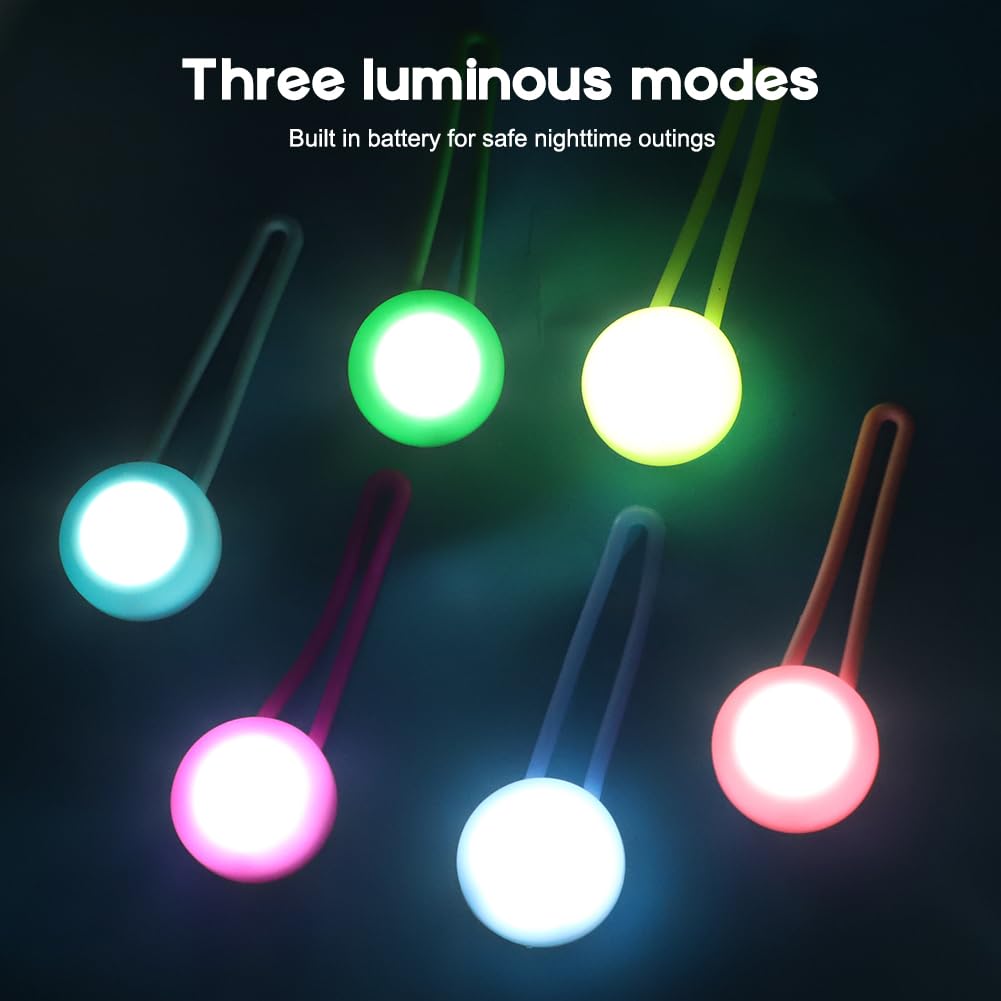 CEWROM Cartella per la scuola con luci lampeggianti a LED, 6 pezzi, luci di sicurezza, riflettori, per bambini, impermeabile, riflettori, per corsa, zaino, jogging, escursionismo