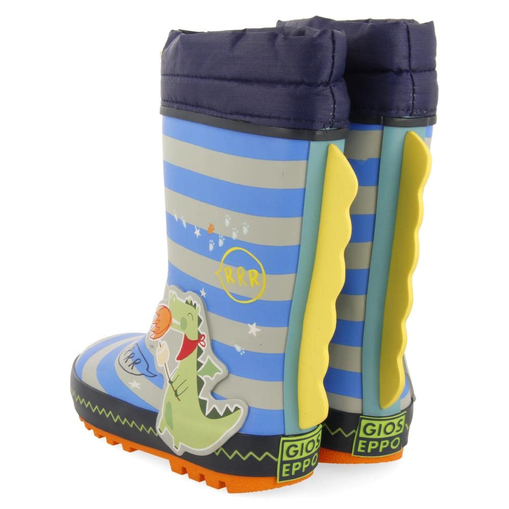 Botas de Agua Multicolor con Estampado de dragón para niña y niño hirm