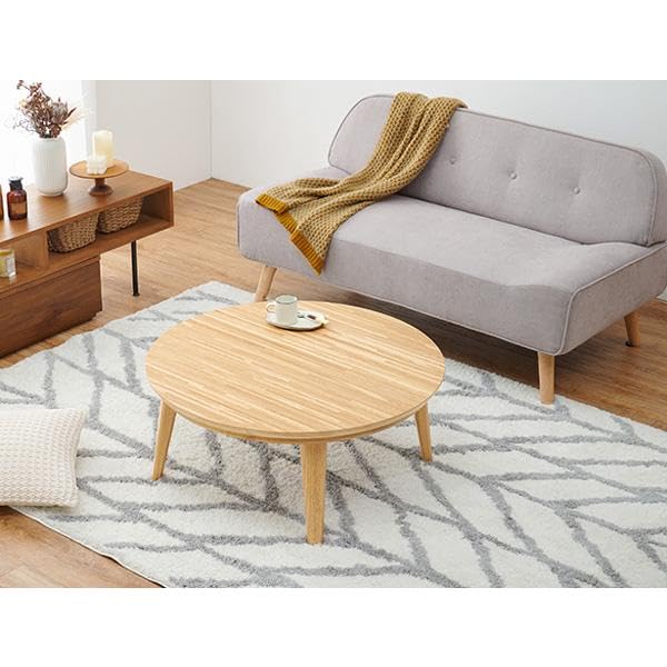 Amazon.co.jp : 円形家具調こたつテーブル 85センチ丸 KURAISU