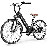 【Flexible Maneuverability】Jasion YC1 ST ebikes features 26"x2.0" inch tires, suitable for most adult men and women, and is equipped with a lockable front suspension to absorb bumps or impacts encountered on the road. This 26" electric bikes for adult...