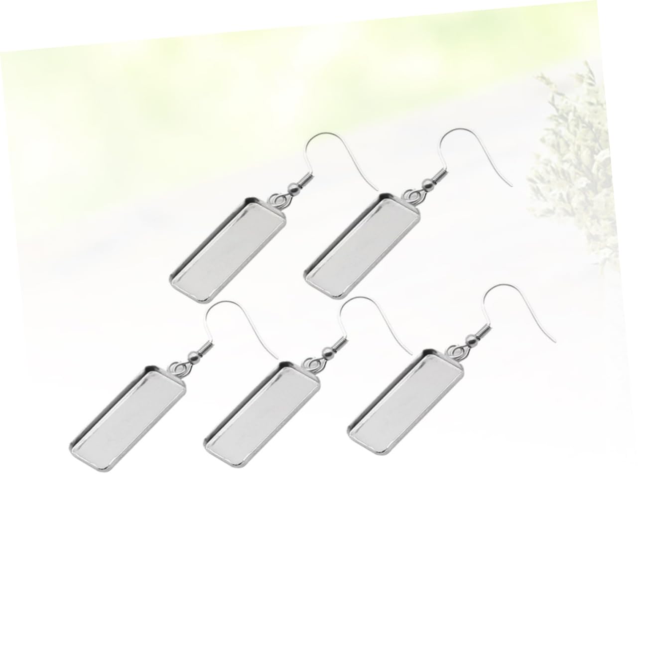 Operitacx 150 Piezas bandeja de metal pendientes de bisel en joyero pendientes ajuste del bisel suministros para hacer aretes joyas Accesorios Pedalier suministros para manualidades