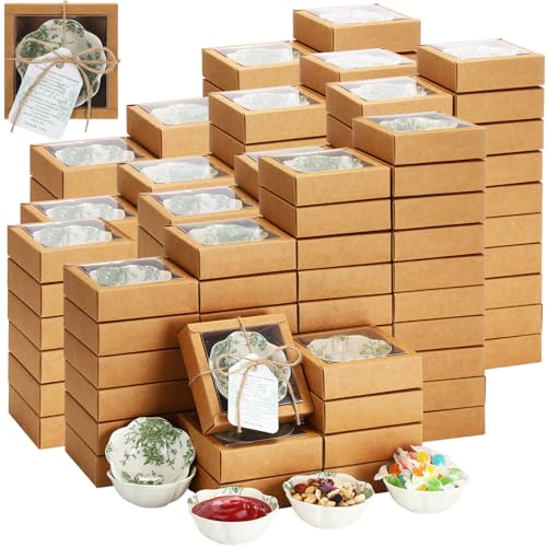 Teenyyou 150 Pack Wedding Favors for Guests Small Ceramic Bowls