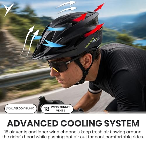 Image of Jaspo Urban Rider Plus Cycling Helmet with Adjustable Spin Dial (Upto 5cm) | Quick-Release Buckle for Effortless Wearing | Padded Chin Strap | Ideal for Men, Women & Kids (Black, Small (53-58cm))