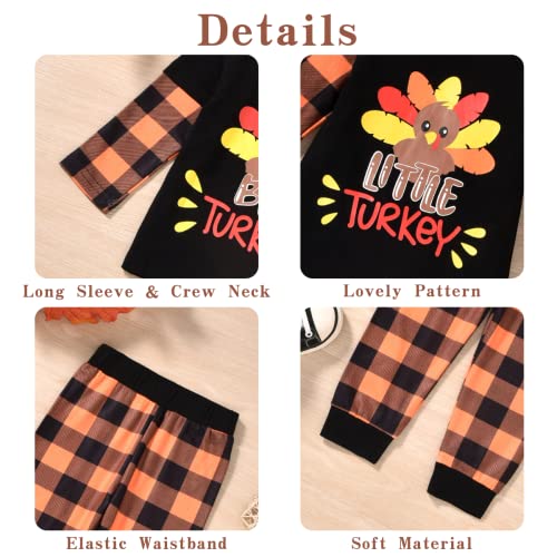 Aalizzwell Toddler Baby Thanksgiving Matching Outfits for Brothers Sisters Sibling Clothes2