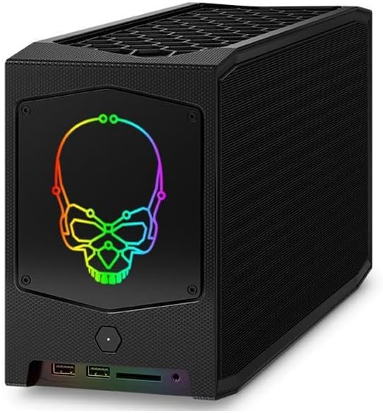 Intel NUC Gaming Desktop 2022 Core i7-11700B 8-Core NVIDIA GeForce RTX 3060 12GB GDDR6 32GB DDR4 2TB SSD Thunderbolt 4 Wi-Fi Windows 10 Pro Black