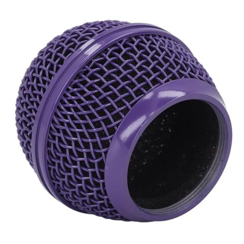 Grille pour microphones SM58 violette remplacement tête acier filetée
