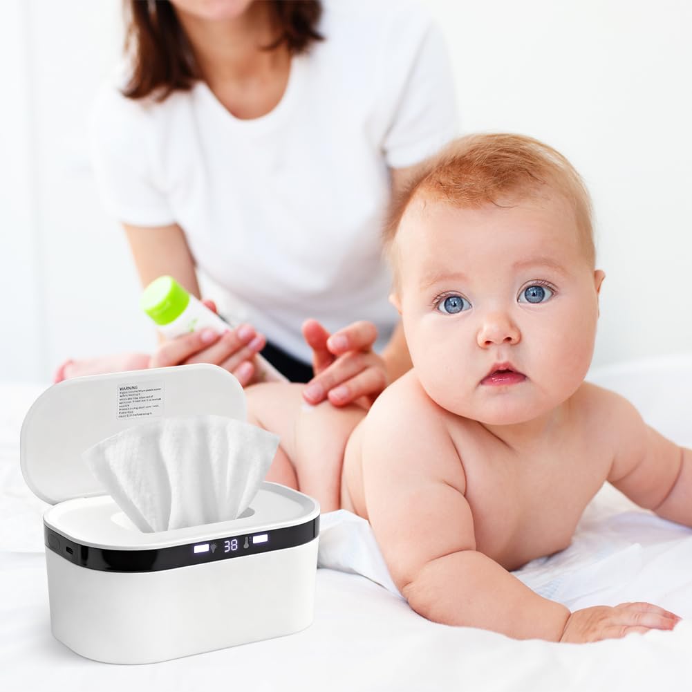 Chauffe-lingettes humides 10 W USB 3 niveaux de chauffage rapide veilleuse intégrée pour bébé