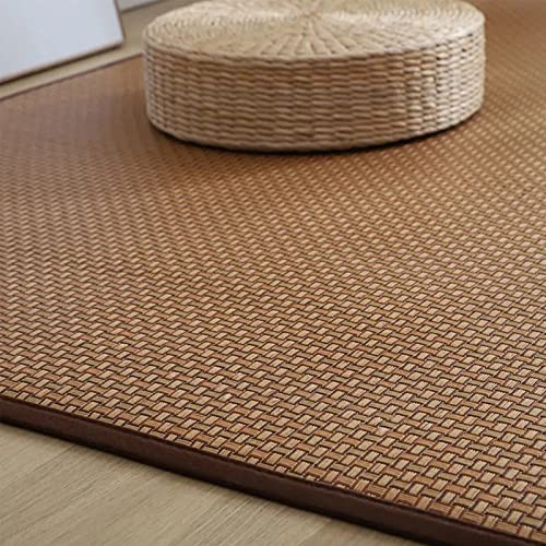 Materasso futon giapponese, tappetino da pavimento in rattan per yoga e meditazione, traspirante e confortevole, design antiscivolo per stabilità e supporto