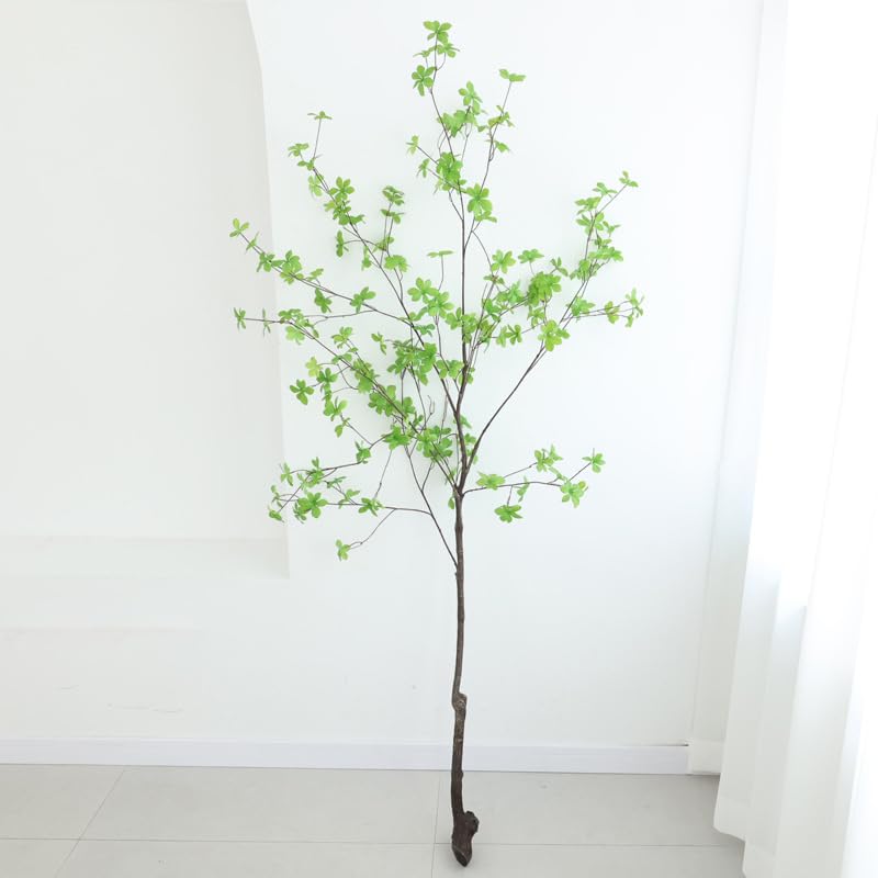 WillingYou フェイクグリーンドウダンツツジ 人工観葉植物 大型 リアル 枝 鉢なし インテリア おしゃれ 室内 観葉植物 フェイク 本物そっくり お手入れ不要 玄関 リビング 装飾 お祝い (高さ180cm)