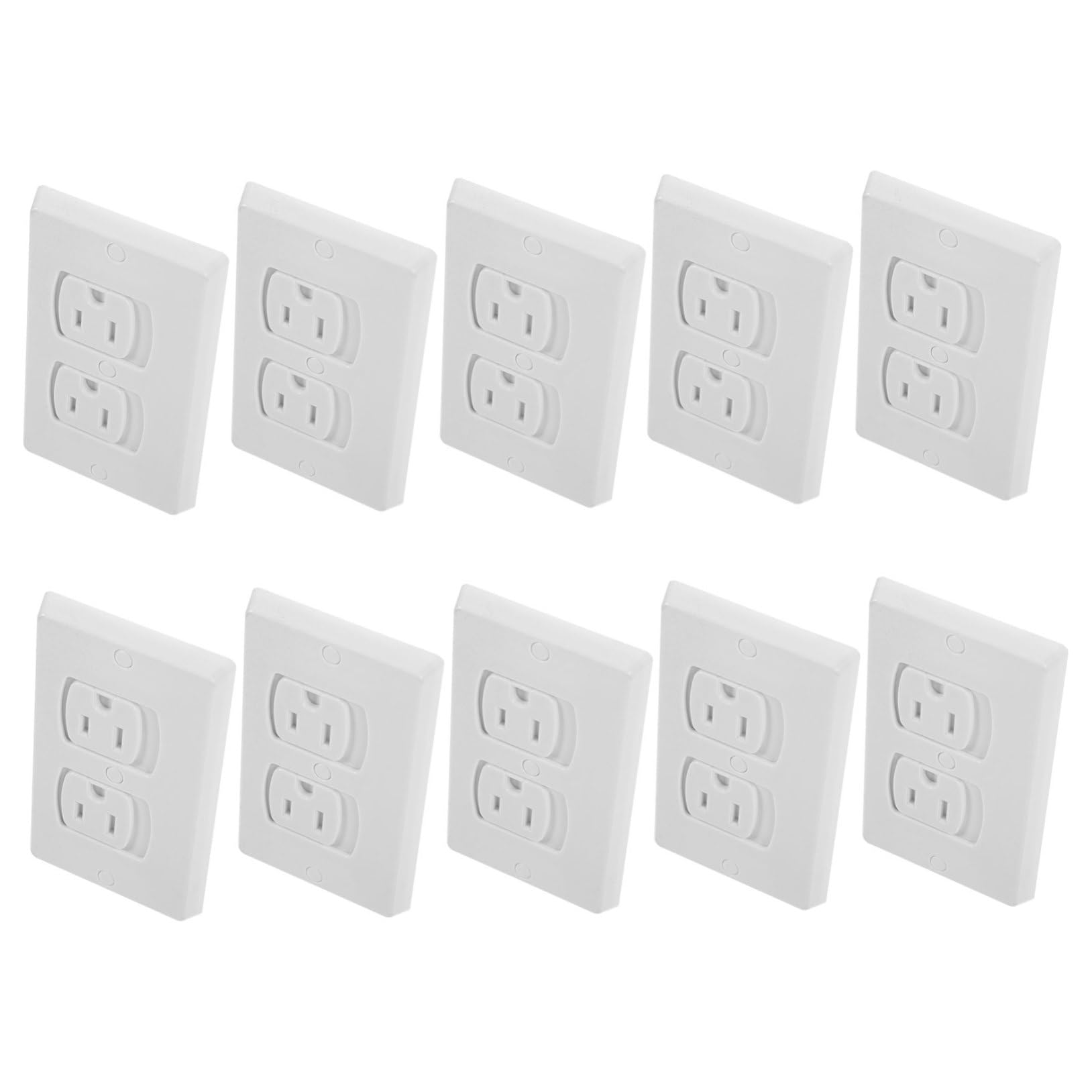 10pezzi Copriprese Sicurezza Per Ragazzo Ragazza Ragazza Con Chiusura Automatica Protezione Prese Abs Adatto Per Cucina Soggiorno e Altri Luoghi