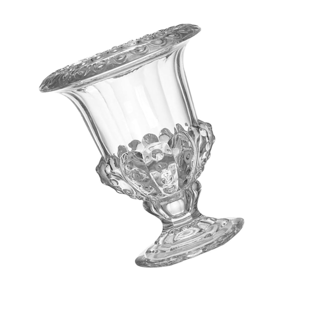 Levemolo Retro Glasvase für Blumen und Kerzendekoration Transparentes Glas Einzigartiger Stil Geeignet für Hochzeitsfeiern und Haushalts Tischdeko Langlebig und Elegant