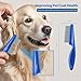 NVNAN 5 Piece Dog Grooming Brush Set with Grooming Gloves, Deshedding Comb & Massage Bath Brush | Dog Shampoo Brush - Multifunctional Pet Hair Removal Tools for Shedding, Bathing, Brushing (Blue)