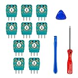 【Haute qualité】Le kit comprend 10 potentiomètres et 3 outils. Nos résistances pour joystick manette ps5 sont fabriquées en plastique ABS de haute qualité, offrant une précision accrue et une durée de vie prolongée. Après le remplacement du capteur du module joystick PS5, votre joystick retrouvera toutes performances.