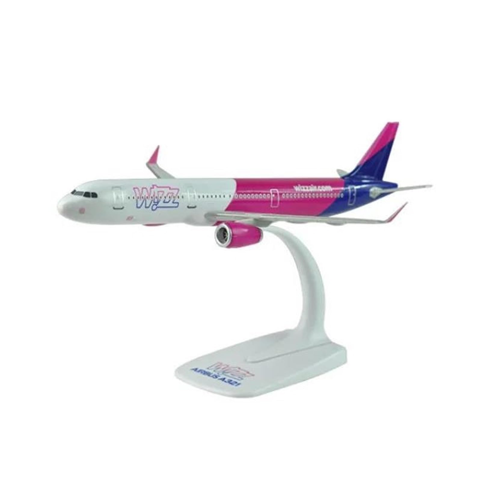 Odlew metalowy samolot żywica A321 zabawkowy model samolotu dla WIZZ AIR 22cm podstawa montażowa wyświetlacz statyczny samolot pasażerski z pamiątkami do zbierania i wystawiania