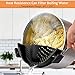 YEVIOR Clip on Strainer for Pots Pan Pasta Strainer, Silicone Food Strainer Hands-Free Pan Strainer, Clip-on Kitchen Food Strainer for Spaghetti, Pasta, Ground Beef Fits All Bowls and Pots (2P)