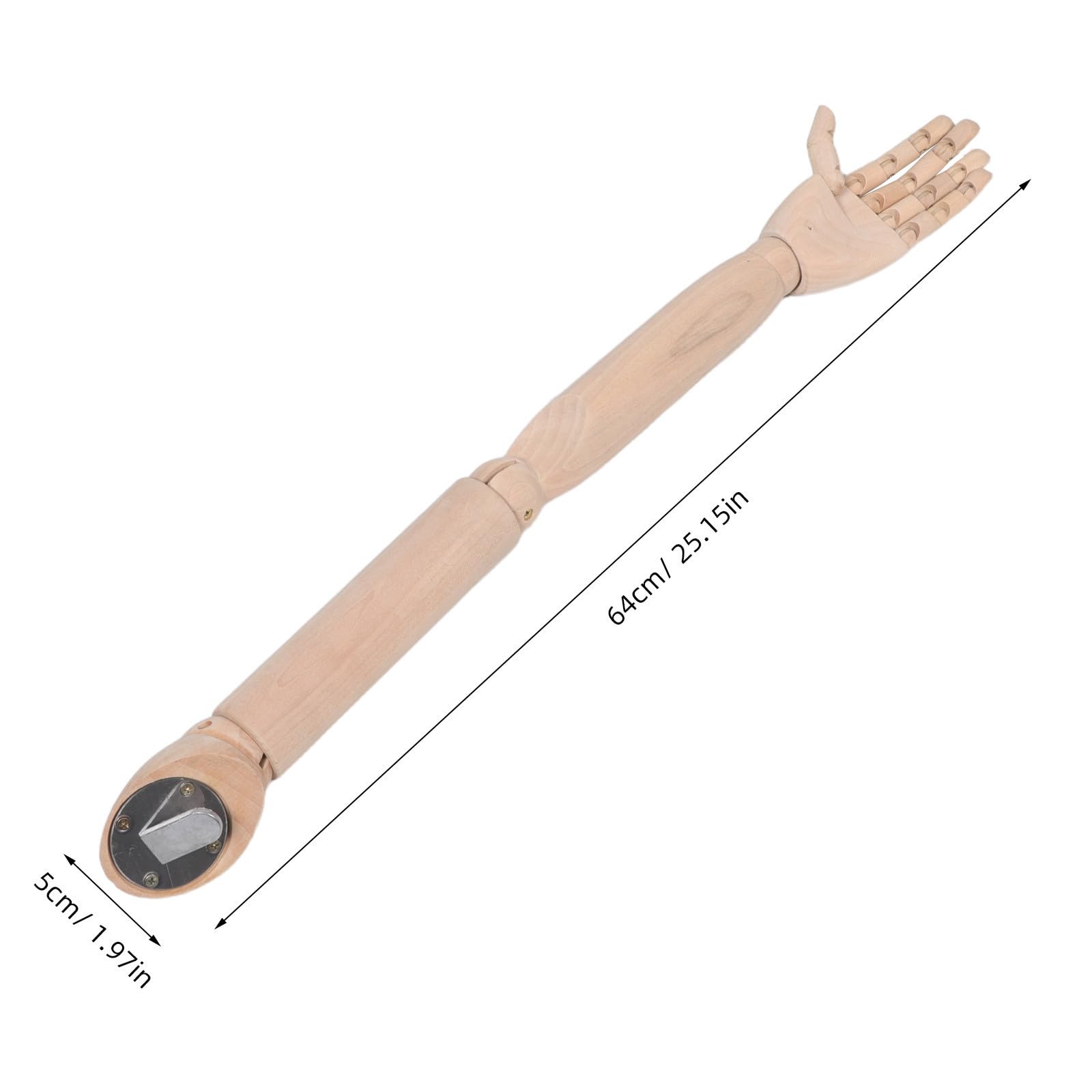GALPADA Flexibler Holzarm mit Beweglichen Gelenken und Metall Verstellbar und Einfach zu Montieren für Kunststudios und Kreative Cosplay Anwendungen