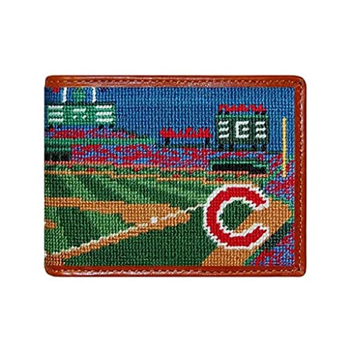 Wrigley Field Scene Needlepoint Wallet by Smathers & Branson