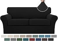 Vista 56 de Turquoize 2 fundas para silla, fundas para silla de sala de estar, sofá, funda de sofá con fundas de cojín individuales, fundas de muebles