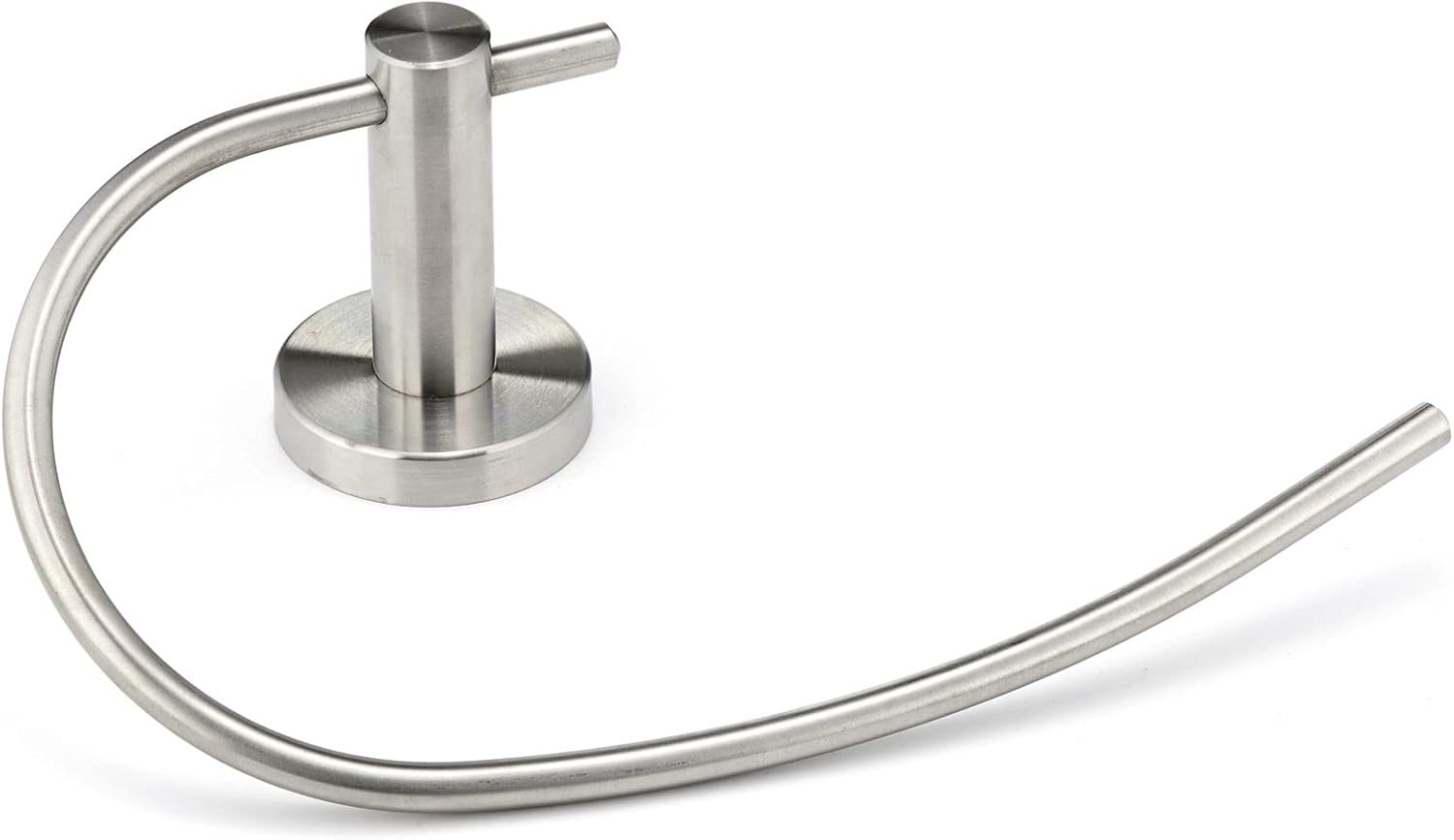 Richelieu NB1090670 Bridgeport Collection Modern Bathroom Open Towel Ring, 6-inch (153 mm), Brushed Stainless Steel Finish
