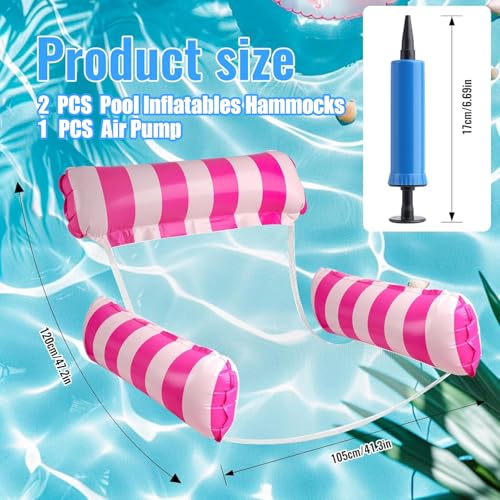 Hamac de piscine gonflable pour flotter confortablement sans glisser - 2