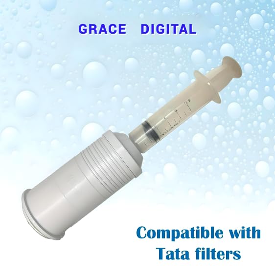 Image of Grace Marketing 50ml Cleaning Syringe I Injection compatible with Kent Gold I Kent Gold+ I Kent Optima I Tata Swach Water Purifiers UF Membrane (50 ML Syringe)