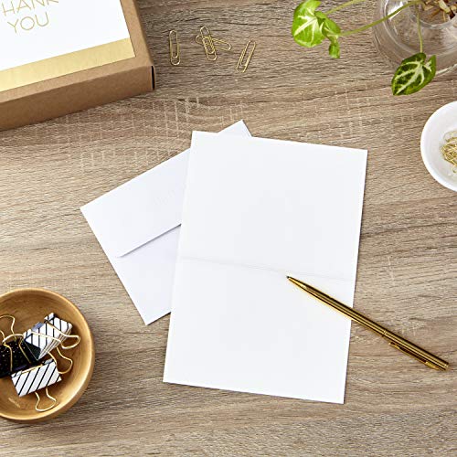 Hallmark Thank You Cards, Gold and White Bulk (40 Thank You Cards with Envelopes for Graduation Business, Wedding, All Occasions) - Image 2