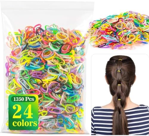 Élastiques à Cheveux Noirs Et Blancs - Lot D'élastiques élastiques Pour Tresses, Queues De Cheval, Femme/fille