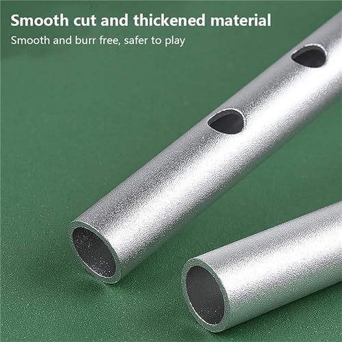 NVOQILIN Flauta tradicional irlandesa de metal con 6 agujeros, instrumentos musicales portátiles - imagen 3