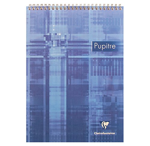Clairefontaine 8151C - One Spiral Note Pad - A4 21x29.7 cm - 160 Detachable Seyes Ruled Pages - 90 g White Paper - Laminated Card Cover - Random Colour