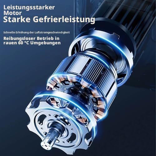 Tragbare Klimaanlage mit kabelloser Ladefunktion – Wandmontierte Installation für Küche, Schlafzimmer und Büro