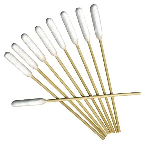 PROREZULT 100 Dog Ear Cleaner Bamboo Cotton Buds Enhanced Long Cane Stick Wax Remover Itchy Ear Remedy Cleaning Swabs (100 Bud Pack) Cover