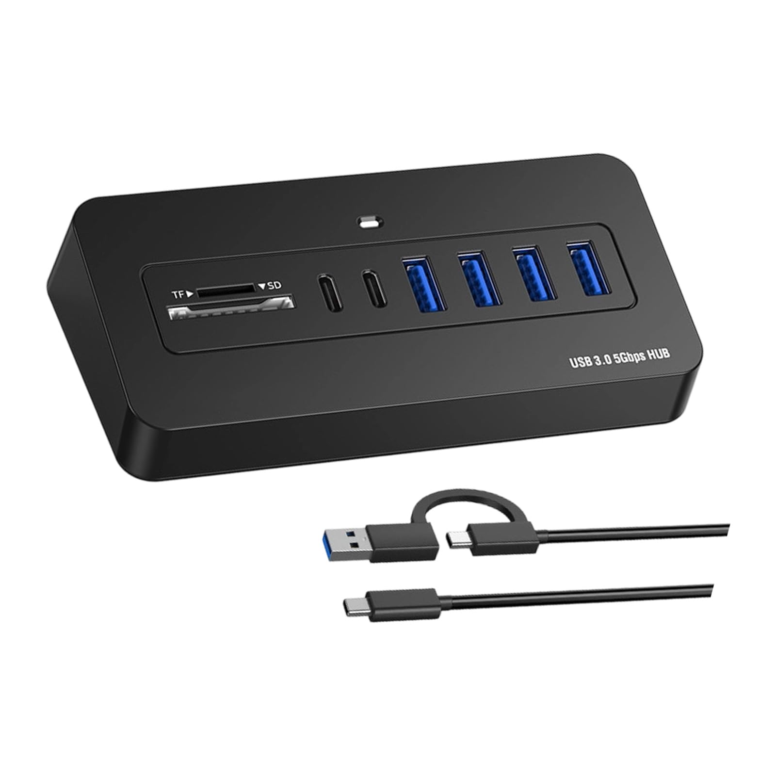 Hub multipuerto de escritorio para portátil de 5 Gbps con USB-a, con cable