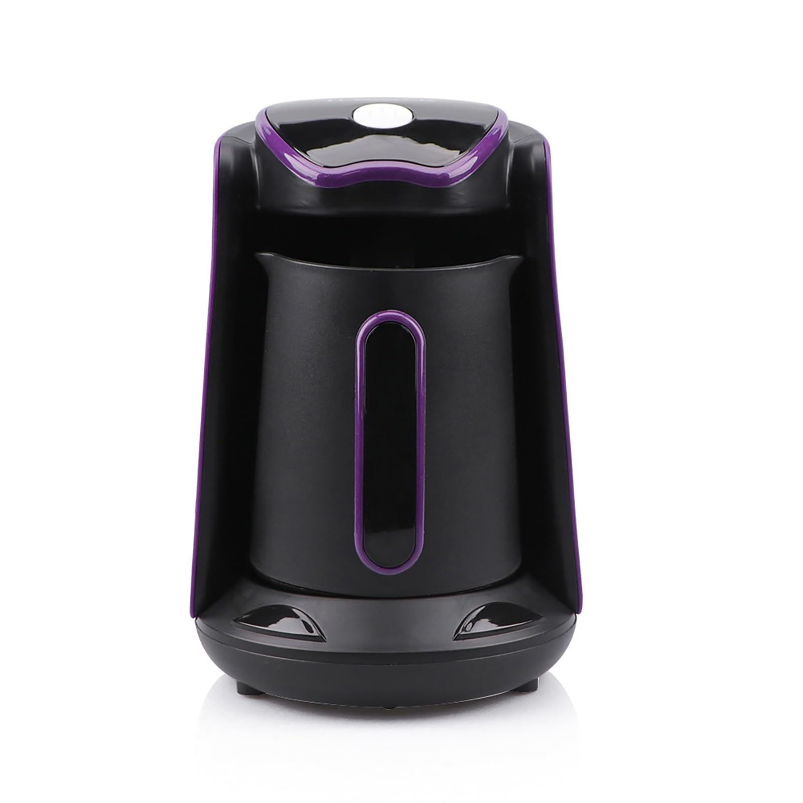 Turcka Kawiarka Jedno dotknięcie, 600W Automatyczna Turcka Kawiarka, 17.6oz (500ML), 4 Kubki, Automatyczne Wyłączanie, dla Domu, Biura(Purple)