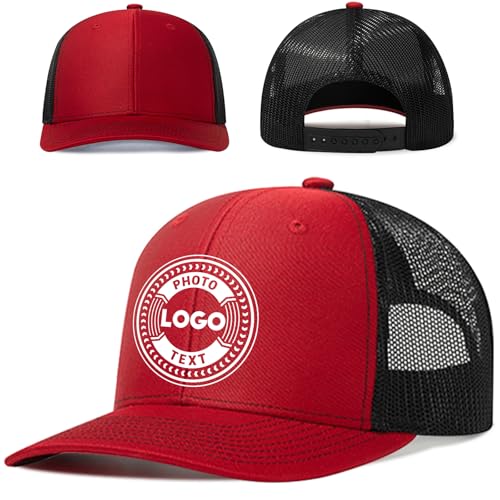 Bulk Custom Hat For Men - Personalized Hat With Photo/Logo/Design - Custom Baseball Caps &Amp; Trucker Hat - Unisex Dad Hat Gifts