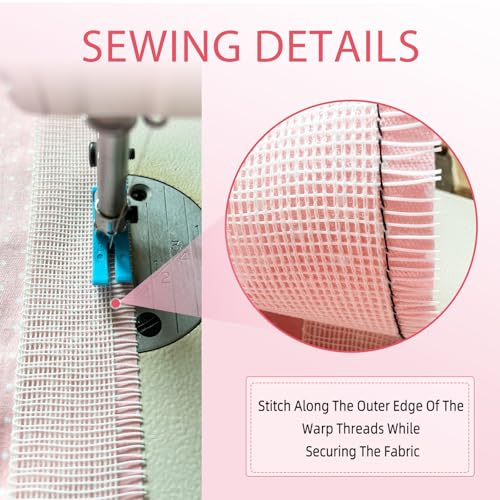 Image of 50 Yards Fishbone Rolled Hem Tape Ban Roll Tape for Sewing Narrow Hem Chiffon Fabric Rolled Hem Guide Edge Sewing Tool Fishbone Boning Lining Hemming Tape Sewing Accessories and Supplies