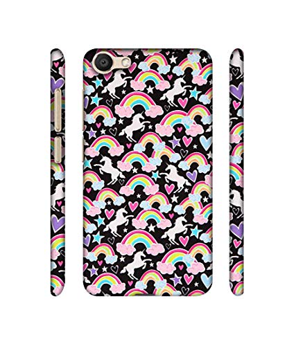 Image of Amazon Brand - Solimo Designer Unicorn Texture 3D Printed Hard Back Case Mobile Cover for Vivo V5