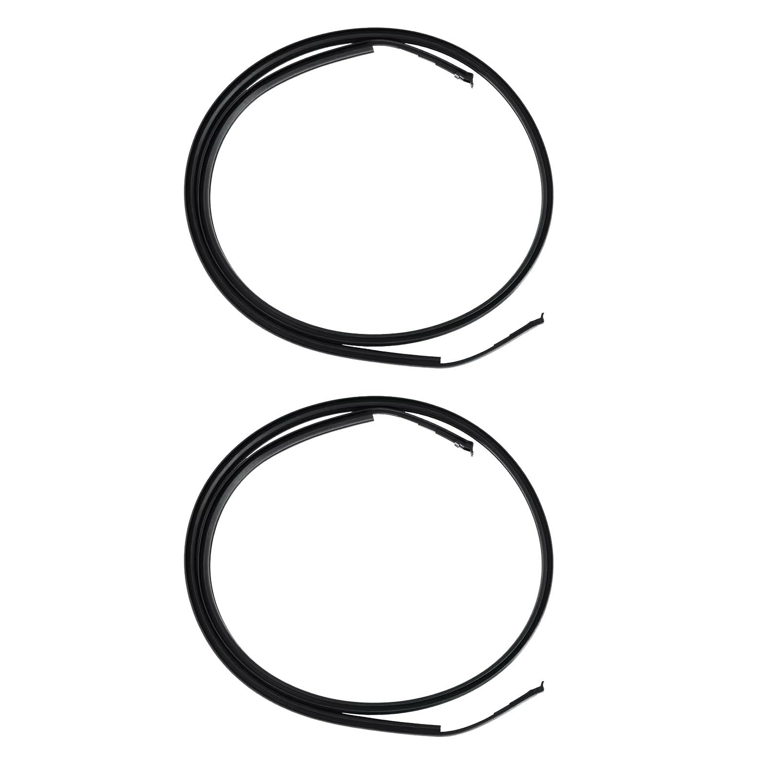 Sealing Strips Compatible with Toyota for Yaris Sedan 2007 2008 2009 2010 2011 Roof Drip Moulding Trim Set Replacement 7555252140 7555152160