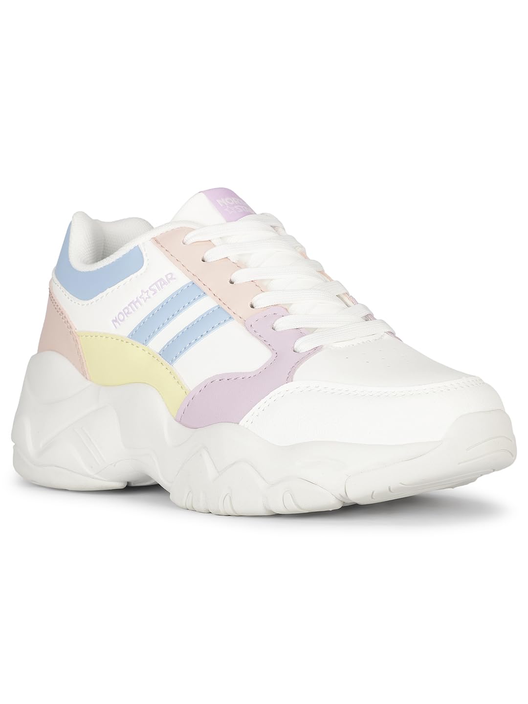 North Star Womens Macao Sneakers (5511046_White_5 UK) (B0CWLPFK8V) Amazon Price History, Amazon Price Tracker