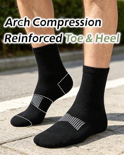 Image of 90% Merino Wool Socks for Men Athletic Ankle Socks for Women with Arch Support Breathable Soft Wool Ankle Socks,3 Pairs