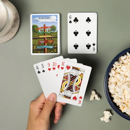 Baraja Kentucky Signpost Orchard 52 cartas poker miniatura 2